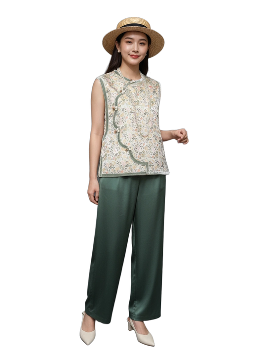 Ai Velvet Trimming Vest