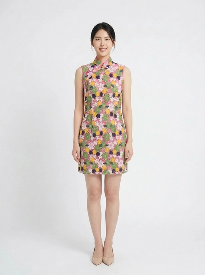 [Bespoke] Bei Sleeveless Oriental Cheongsam - Sample