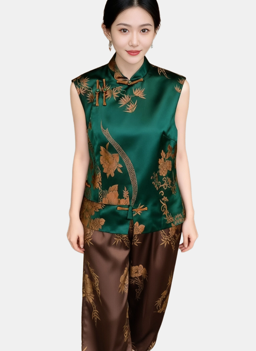 Ting Oriental Silk Vest