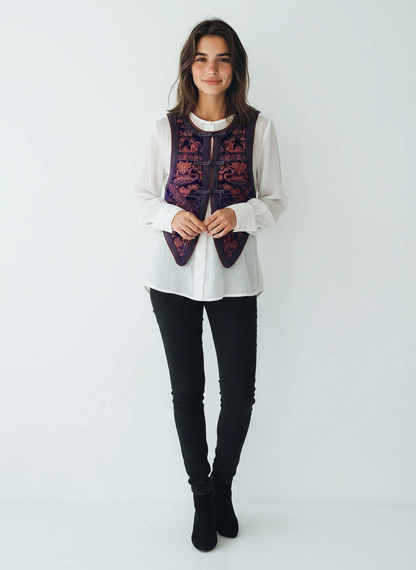 Tuan Tuan Embroidery Vest