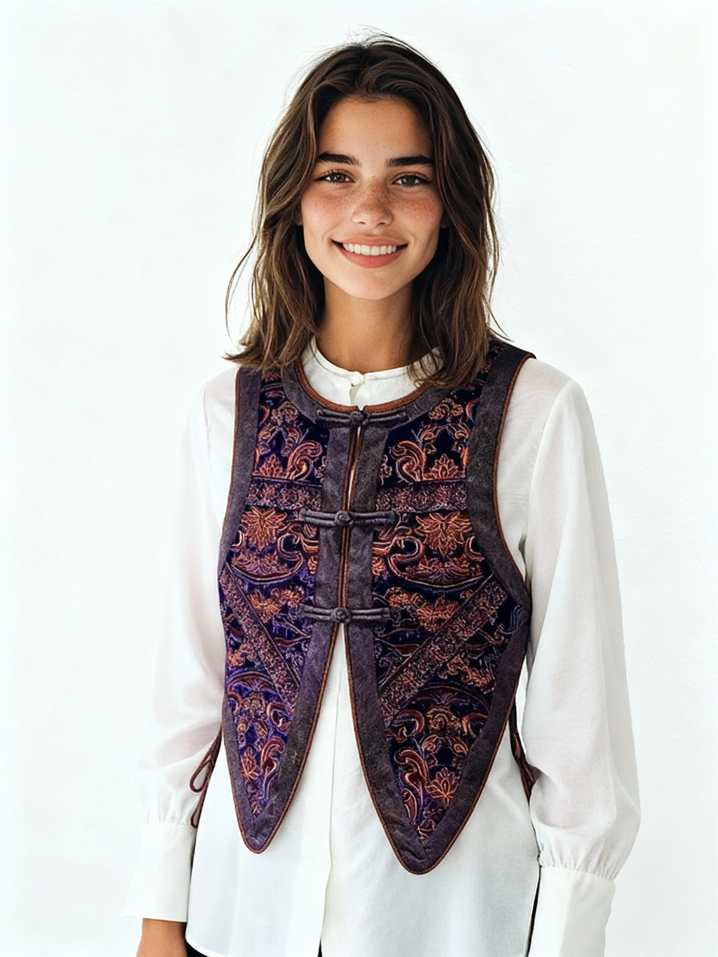 Tuan Tuan Embroidery Vest