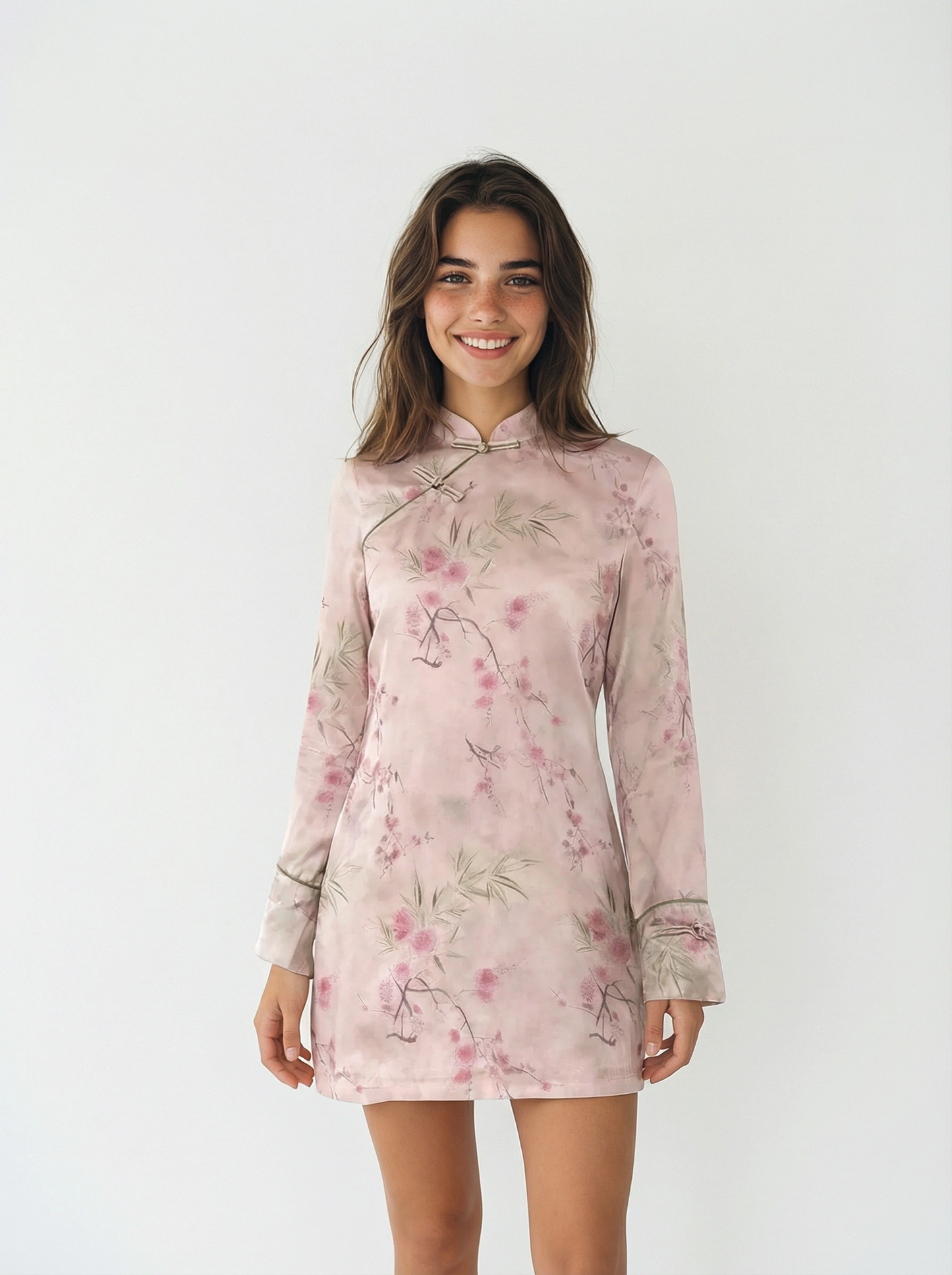 Xia Mulberry Silk Long Sleeve Dress