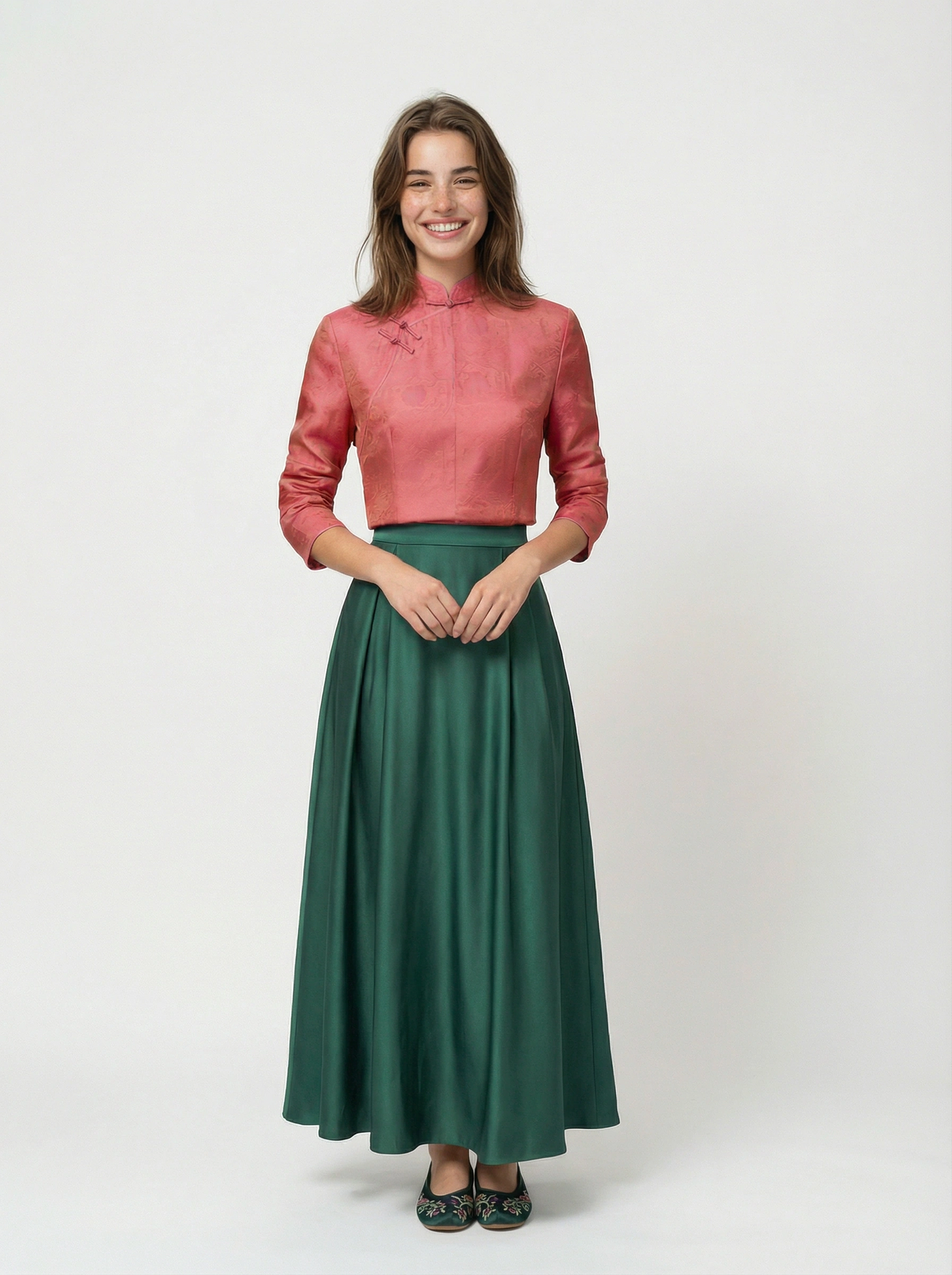 Chun Hua Mulberry Silk Mandarin Blouse