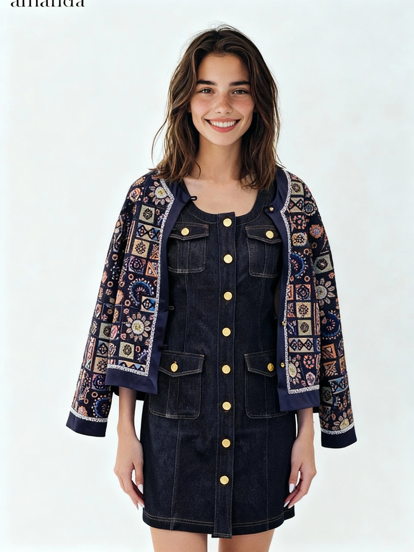 Yun Yun Embroidery Long Sleeve Jacket