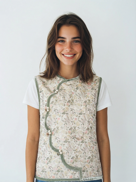 Ai Velvet Trimming Vest