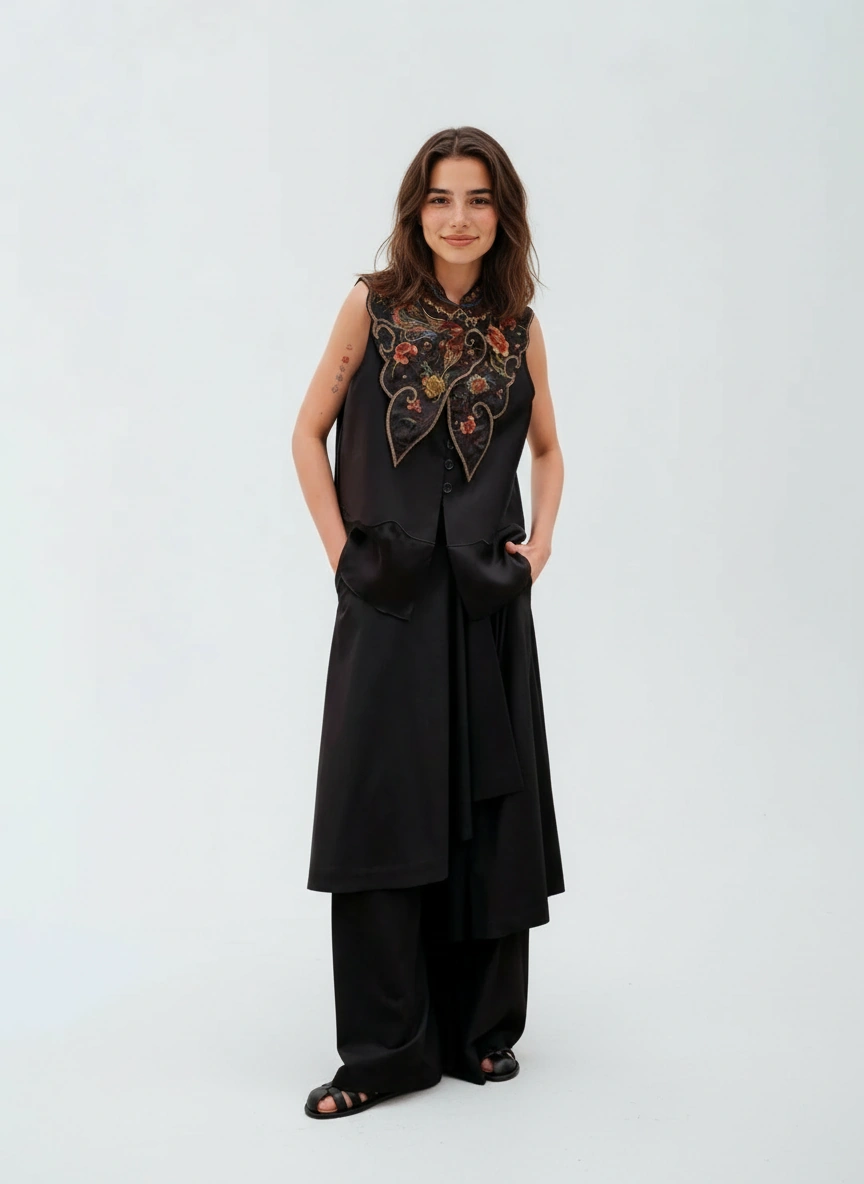 Tian Yue Embroidered Detachable Collar