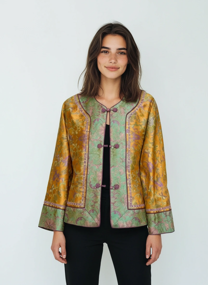 Shu Hua Embroidery Long Sleeve Jacket