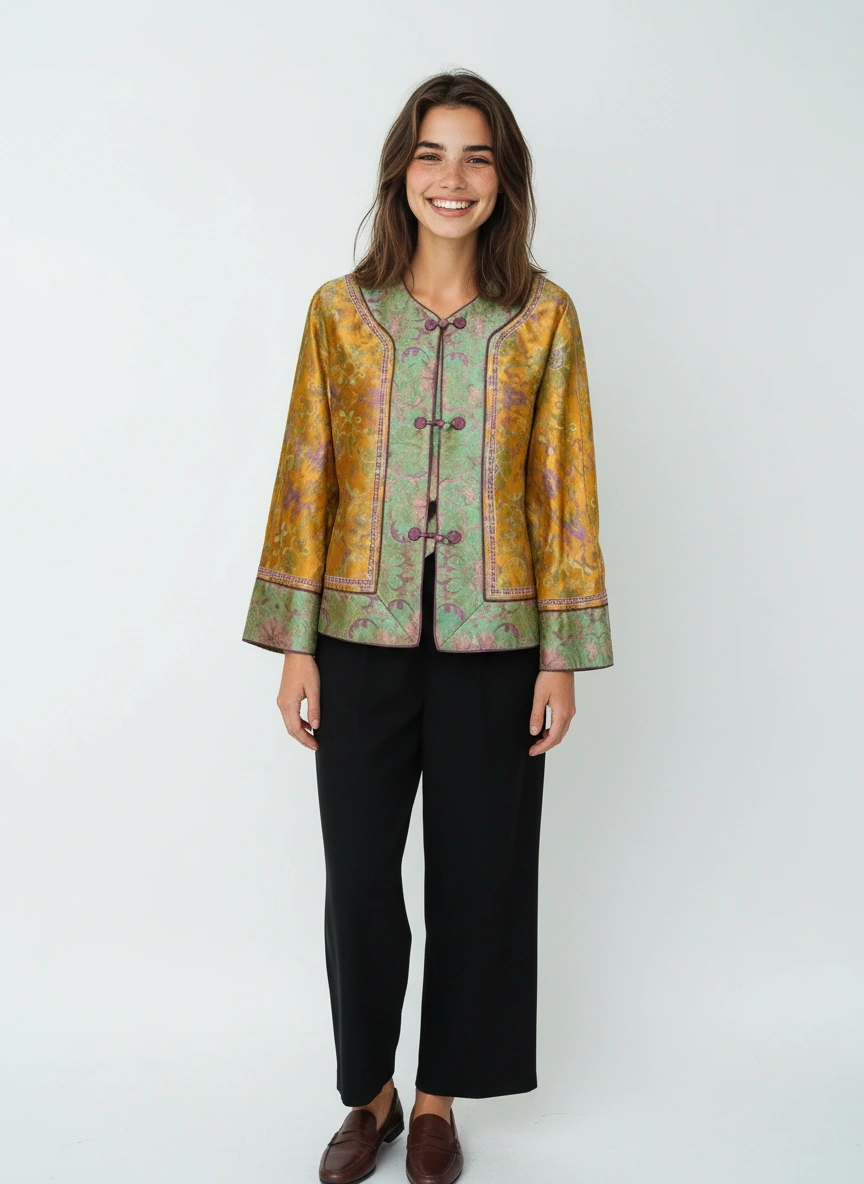 Shu Hua Embroidery Long Sleeve Jacket