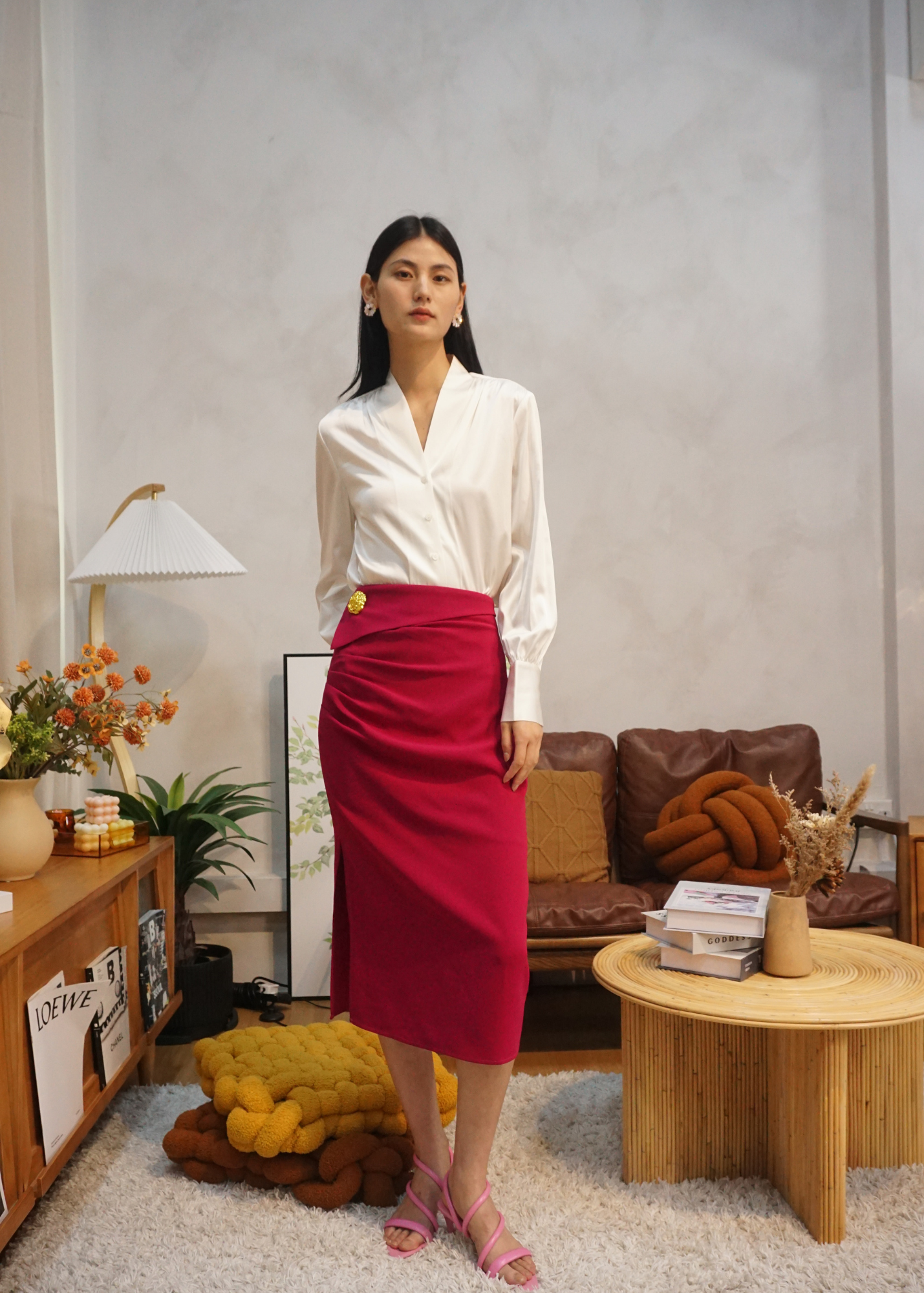 Calaeno High Waist Pencil Skirt