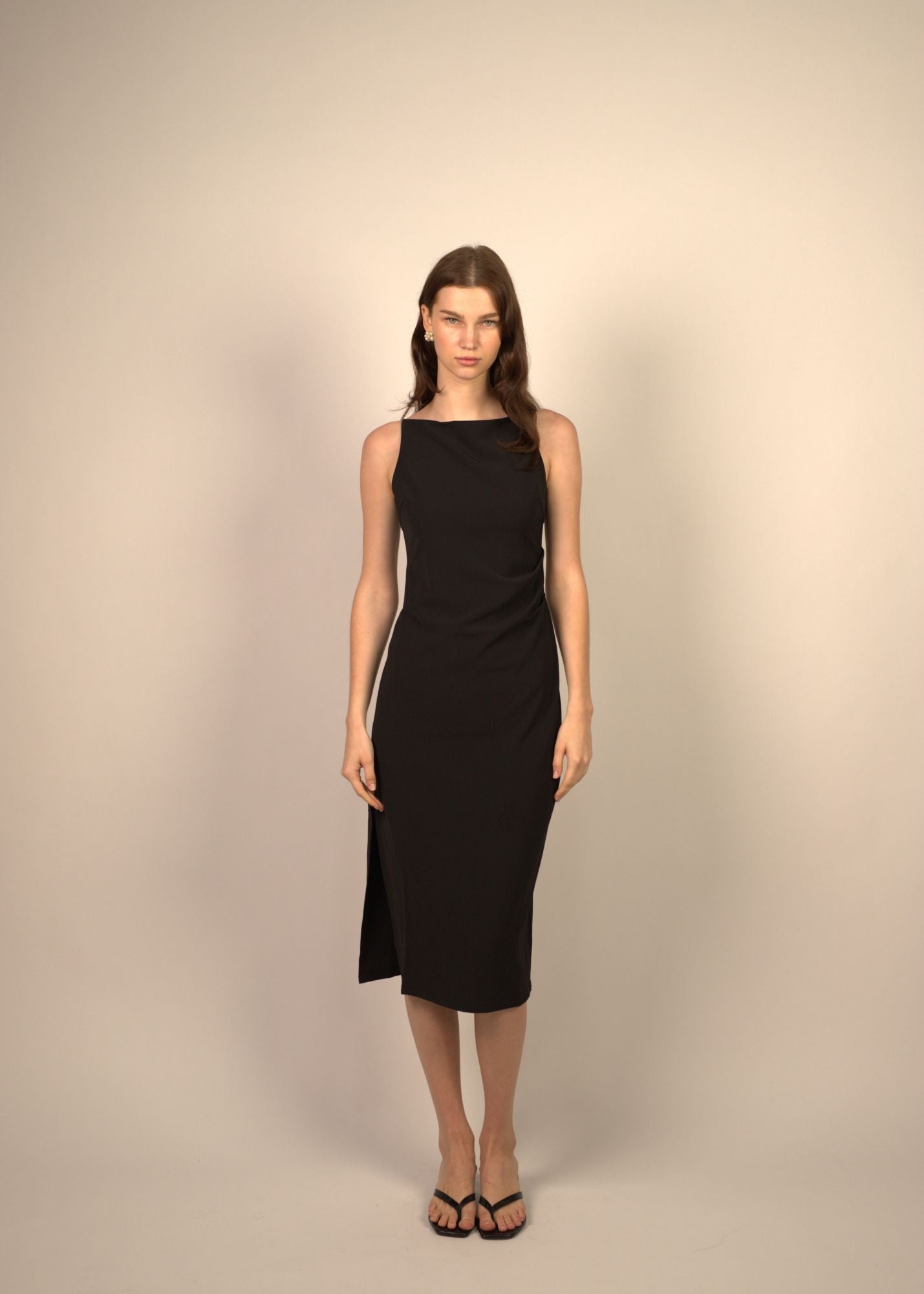 Kamali Side Split Draped Dress