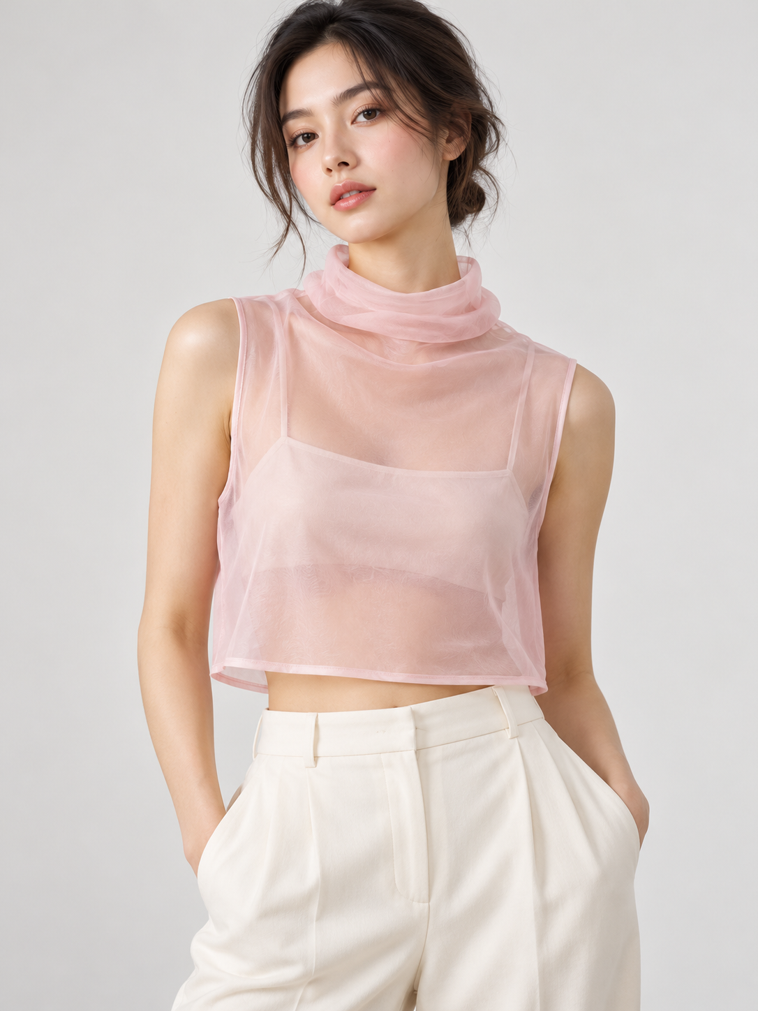 Elizaveta Organza Top