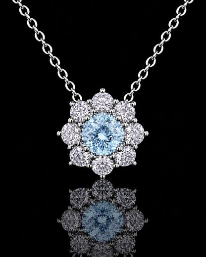 Stellar Blue Aquamarine Necklace