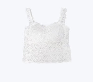 Jade Knitted Lace Bralette
