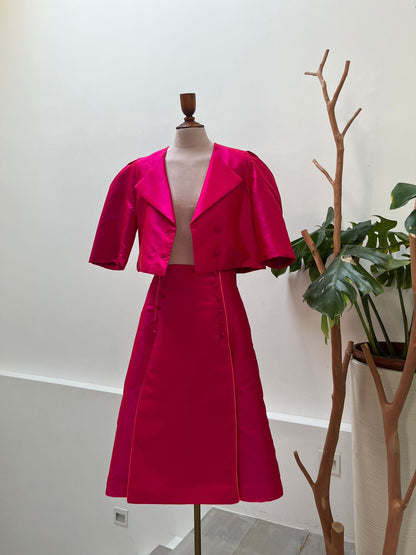 [Bespoke] IYKYK Fedelma Thai Silk Cropped Blazer - Sample