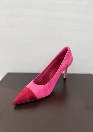 Emersyn Velvet Colourblock Pointed Heels