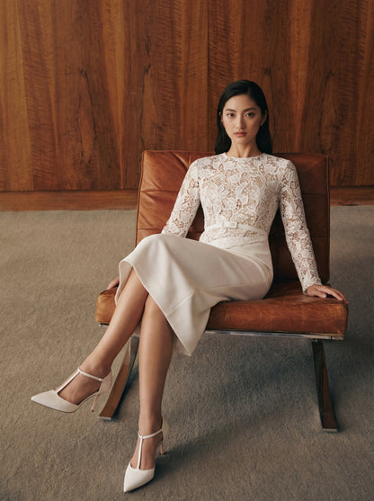 Thảo Lacey Long Sleeve Dress