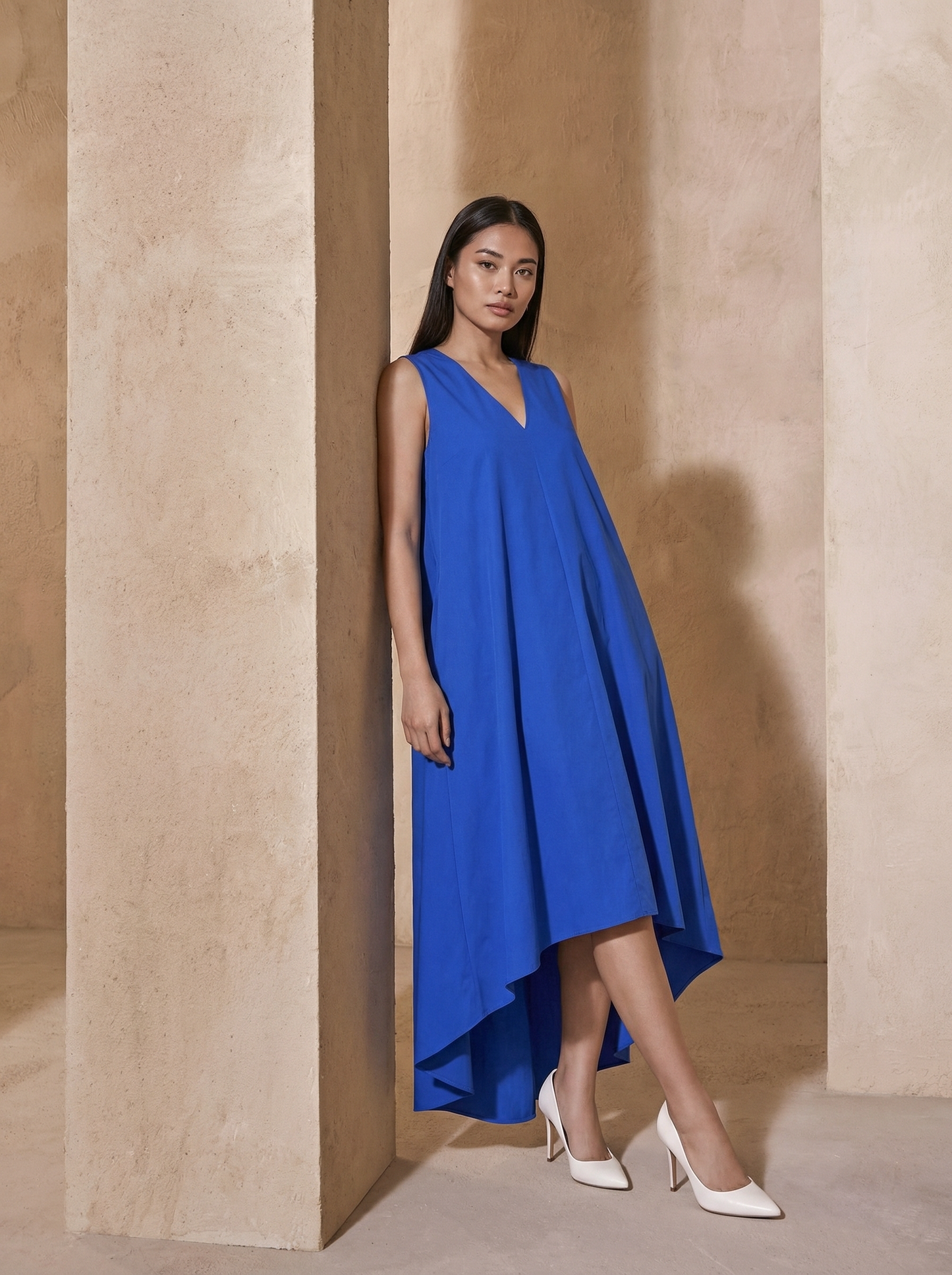 Yesenia Sleeveless Asymmetrical Dress