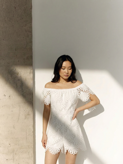 [BESPOKE] Livia Off Shoulder Romper
