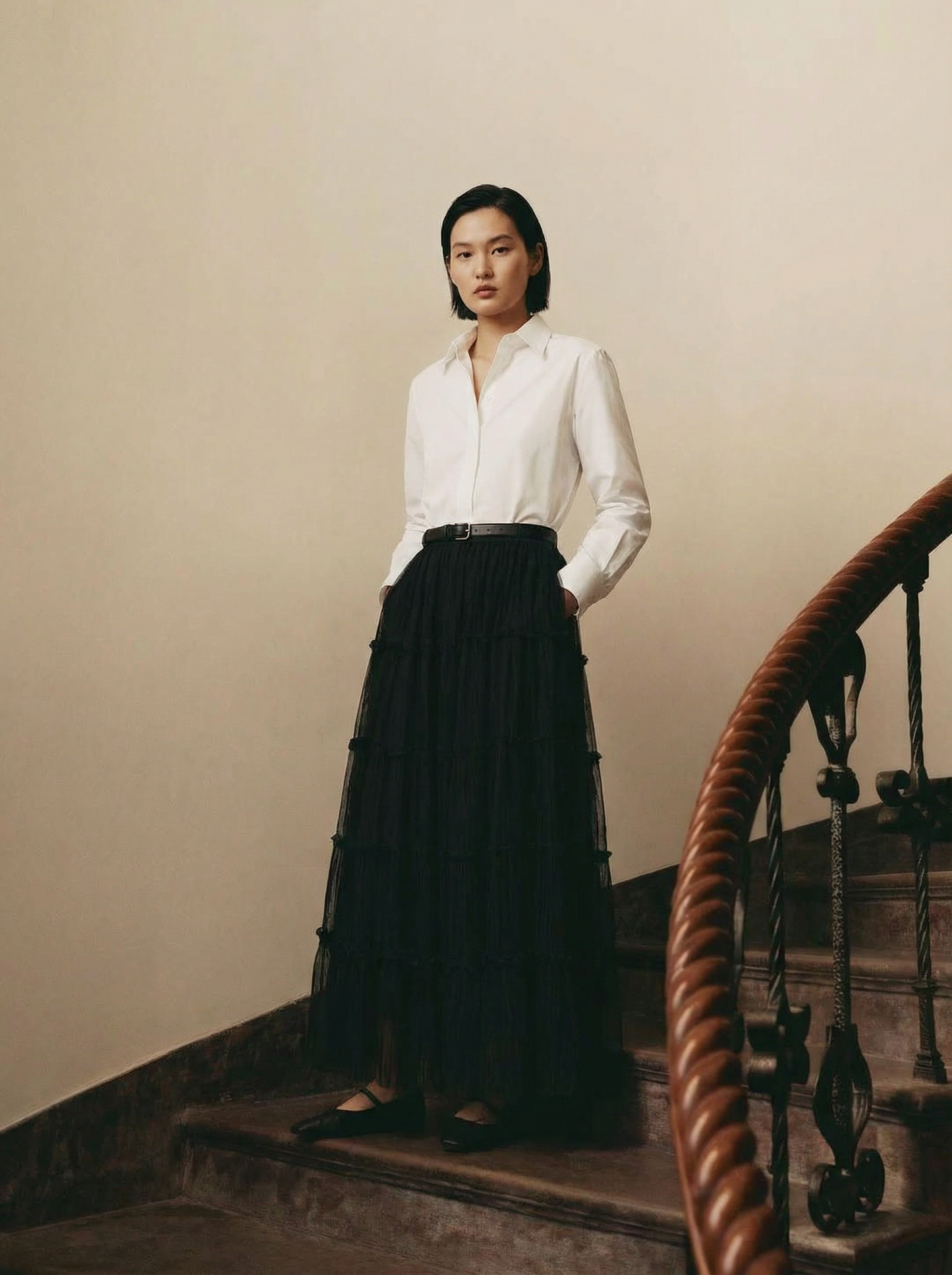 Yan Shuang Pleated Layer Skirt