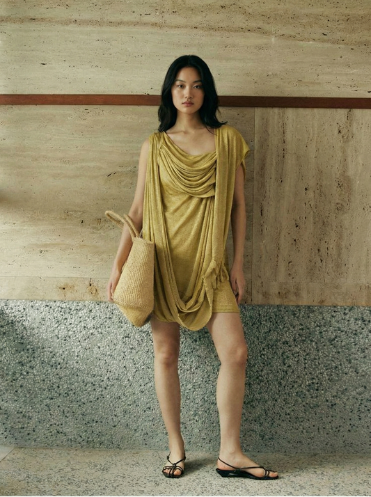Biyu Toga Gathered Mini Dress