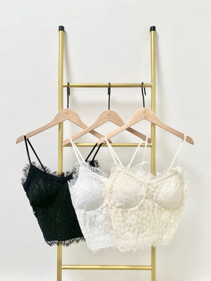 Rory Ruched Back Lace Bralette