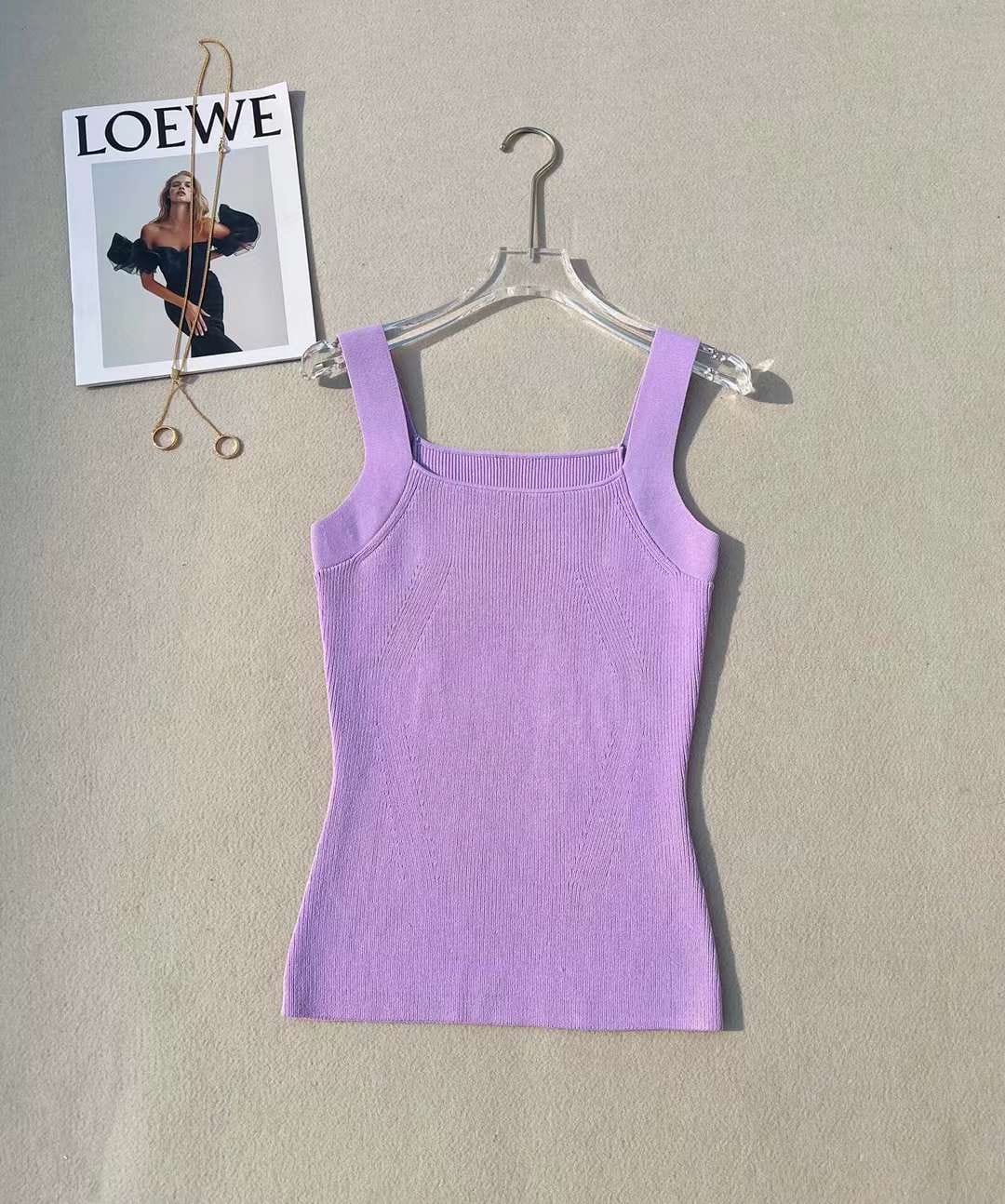 Evita Square Neck Tank Top