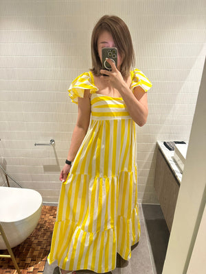 Mabel Flutter Sleeve Maxi Dress