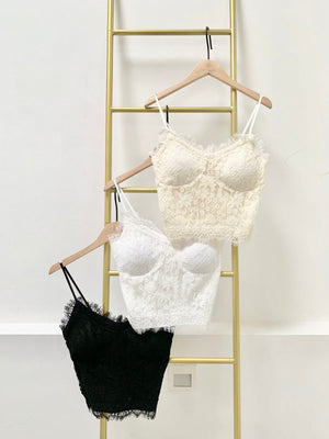 Rory Ruched Back Lace Bralette