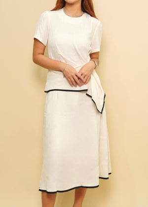 Saphira Asymmetrical Top & Skirt Set