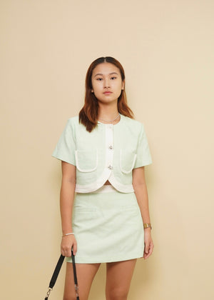 Seona Tweed Top & Mini Skirt Set