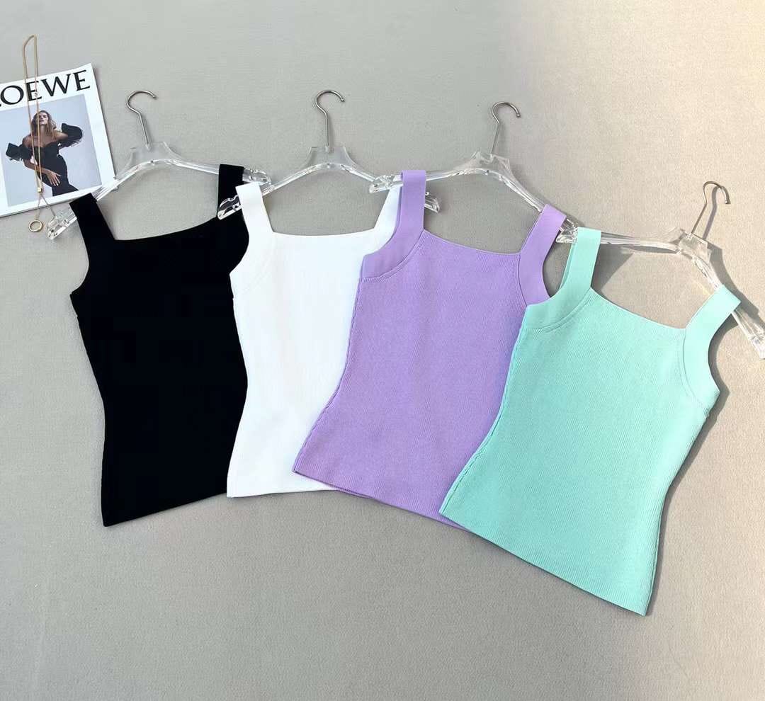 Evita Square Neck Tank Top