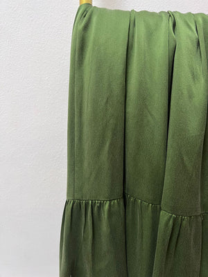 Ramsey Square Neck Silk Maxi Sleeve Dress