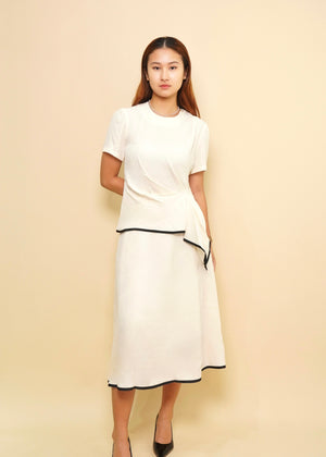 Saphira Asymmetrical Top & Skirt Set