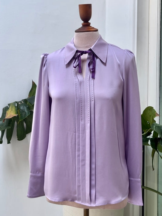 Viola Tie Collar Blouse