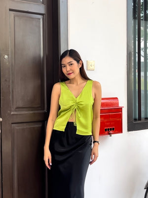 Bolanle Ruched Front Crop Top