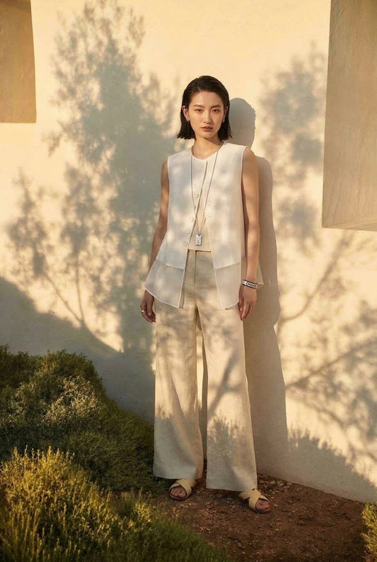 Li HuaOrganza Vest Top