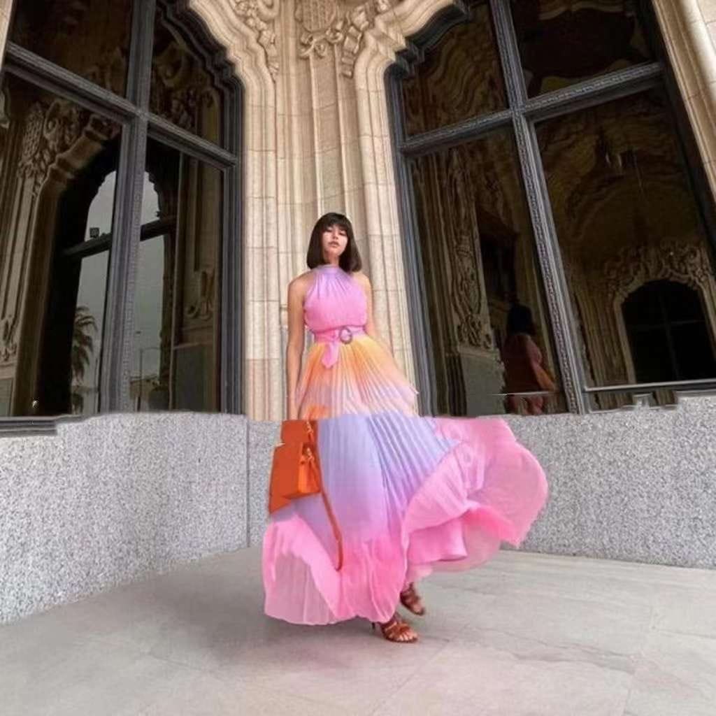 Rainbow dress maxi Clearance