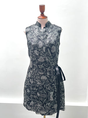 Verbena Silk Organza Wrap Dress