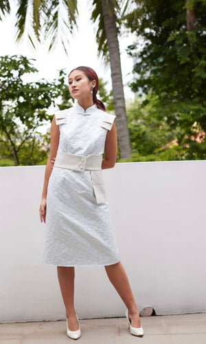 Magnolia Cap Sleeve Belt Dress