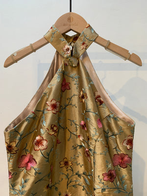 Thichakorn Silk Floral Dress