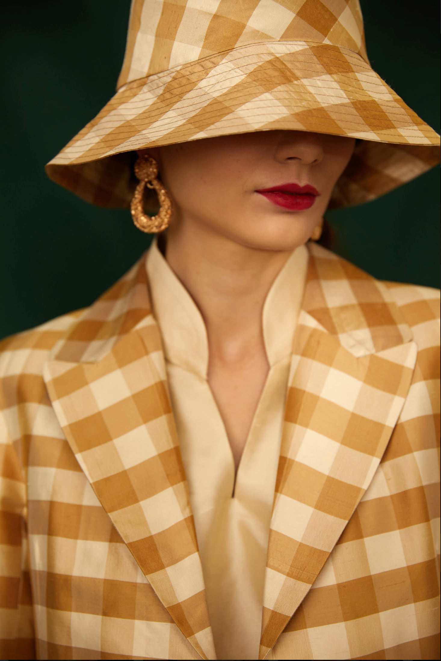 Latisha Checkered Bucket Hat