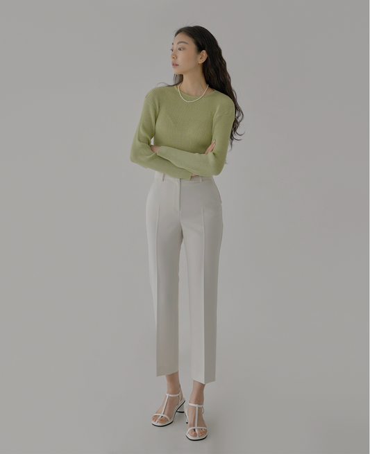 Pale Ankle Slack Pants