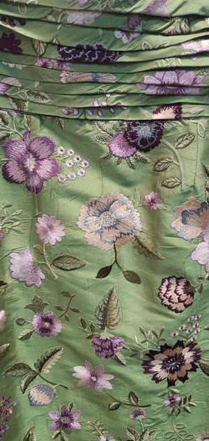 Thichakorn Silk Floral Skirt