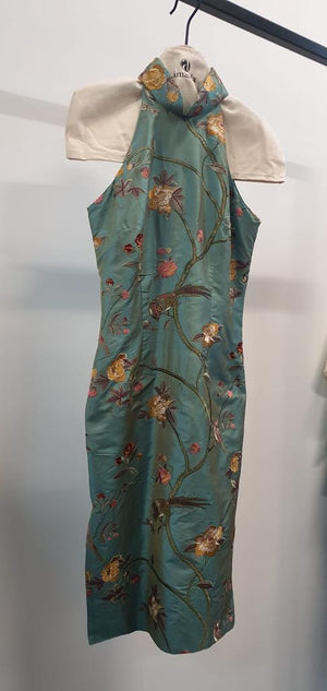 Thichakorn Silk Floral Dress