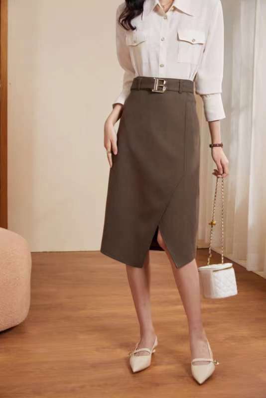 Kieryn Asymmetrical Belt Skirt