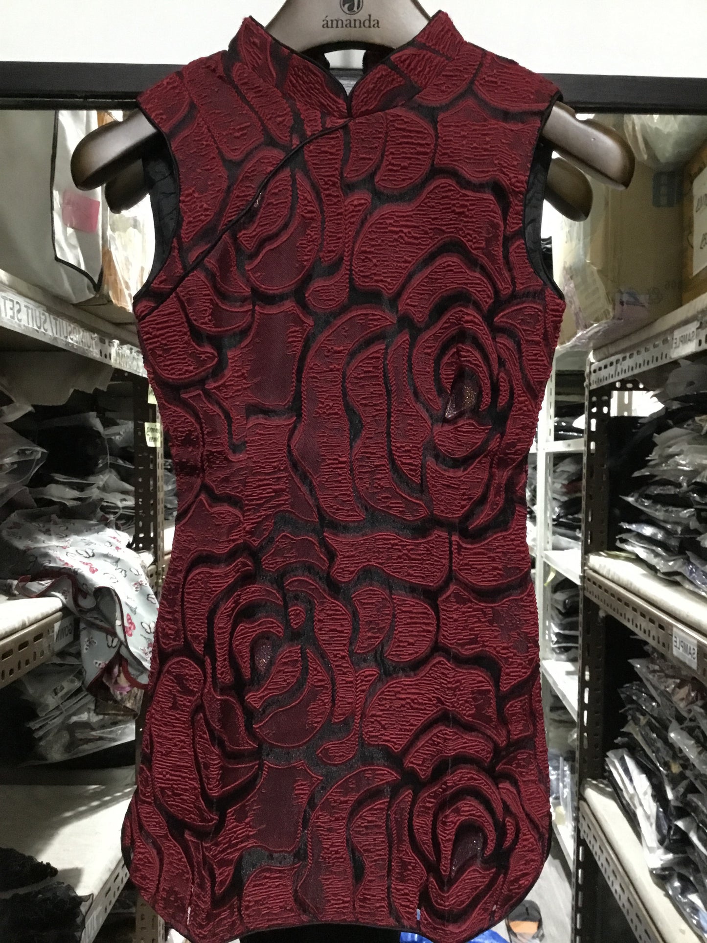 Maroon Cheongsam