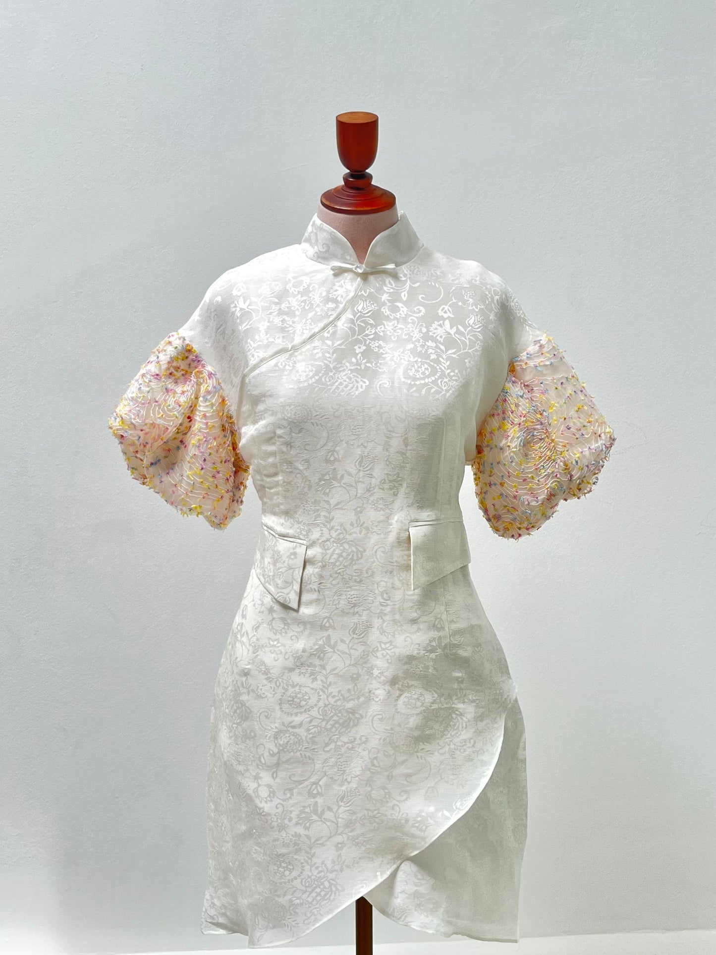 Primrose Cross Mini Cheongsam